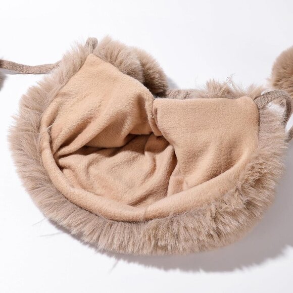Women Khaki 2Winter Sherpa Beanie Hats Knit Ear Flaps Peruvian Cover Ears main image 5